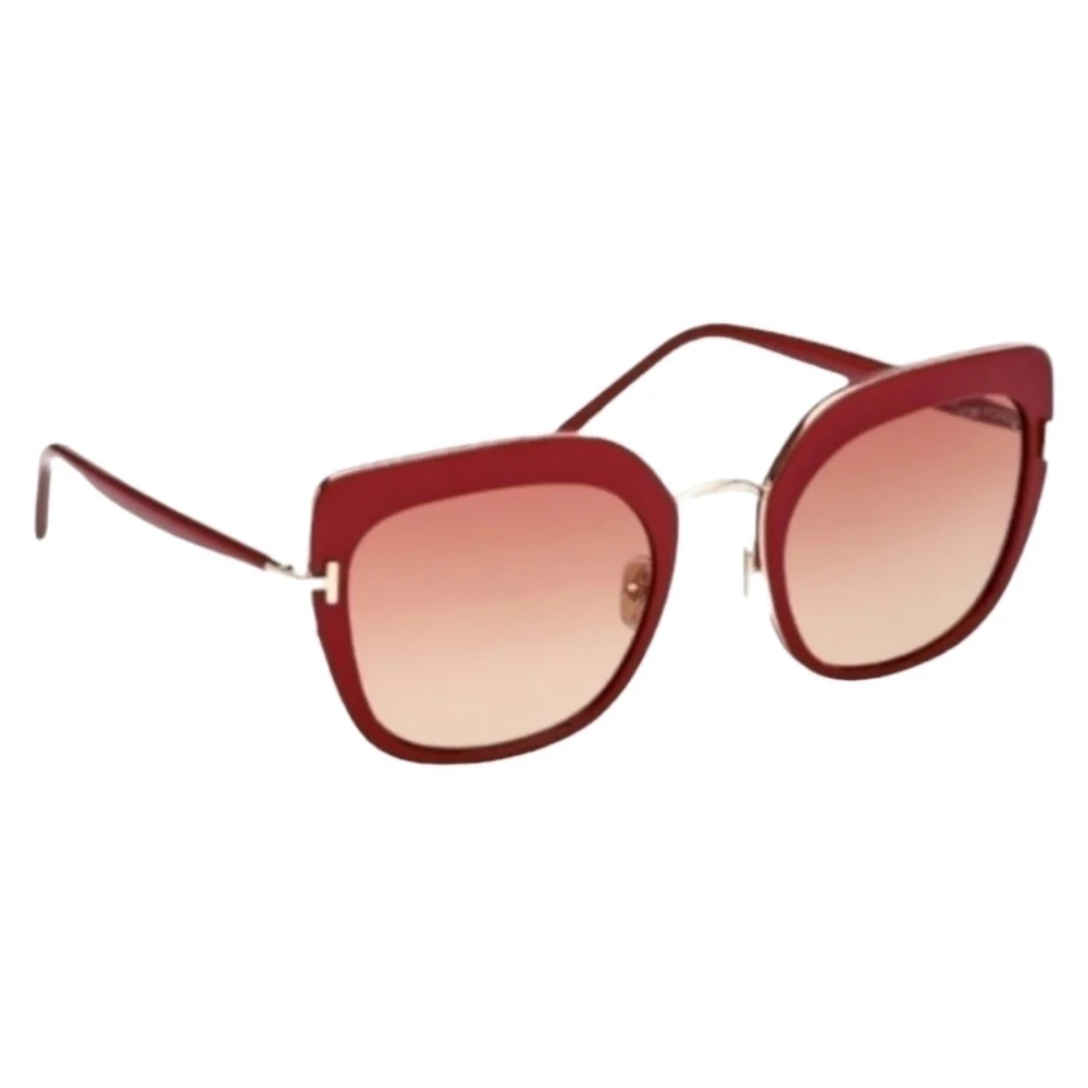 Tom Ford Virginia Sunglasses, Shiny Fuchsia & Rose Gold, NIB